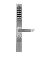 Alarm Lock DL1200ET - Exit Trim Narrow Stile Pushbutton Aluminum Door Trim Retrofit Glass Doors with Latch Locks