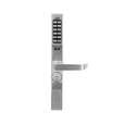 Alarm Lock DL1300ET Electronic Exit Trim, Narrow Stile Glass Door Retrofit, Adams Rite Compatible, Satin Chrome