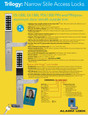 Alarm Lock Alarm Lock PDL1300ET - Exit Trim Narrow Stile Pushbutton Aluminum Door Trim Retrofit Glass Doors with Prox Reader and Latch Locks ALA-PDL1300ET