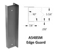 ABH A548SM Square Edged Mortised Edge Guard — product photo with dimensioned cross-section diagram showing 90° edge, 7/8" depth, 1-3/4" door thickness, 0.050" gauge, Satin Stainless Steel