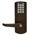 Dormakaba E-Plex 2000 Series Electronic Pushbutton Cylindrical Lever Lock with Privacy Function