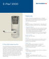 Dormakaba Dormakaba E-Plex 2000 Series Electronic Pushbutton Cylindrical Lever Lock with Privacy Function DOR-E2051