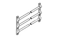 Trimco 1642 5/8" Diameter Multi-Rail Push Bar 2 Set