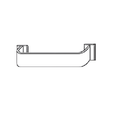 Trimco 1698 Push Bar (2 Bar Set) 3/8" x 2-1/2"