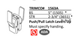 Trimco 1563A Push/Pull Latchset