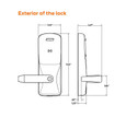 Schlage Electronics Schlage Electronics CO-200 Standalone Electronic Mortise Lock, Office Function, Proximity and Keypad Reader SCH-CO-200-MS-50-PRK