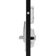 Schlage CO-100 993R Exit Device Trim — door-edge profile view showing keypad exterior and interior thumb-turn assembly stacked on door