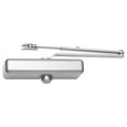 Falcon SC61A Series Surface-Mount Door Closer - Cast Aluminum - 689 Aluminum Finish - Regular Arm with Parallel Arm Mounting Bracket - Less Cover