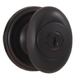 Weslock 0640 Julienne Knob Keyed Entry Lock with Adjustable Latch and Full Lip Strike