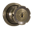 Weslock 0640 Eleganti Knob Keyed Entry Lock with Adjustable Latch and Full Lip Strike