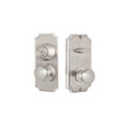 Weslock Weslock 1501 Unigard Premiere Interconnected Entry Handleset with Impressa Knob, 2-3/8" Latch and Round Corner Strikes WES-1501I