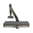 Norton Rixson 1601 Series Surface Door Closer, Dark Bronze Finish (690), Regular Arm — front view on white background