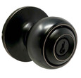 Weslock Weslock 0240 Hudson Knob Keyed Entry Lock with Adjustable Latch and Full Lip Strike WES-0240G