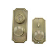 Weslock Weslock 1510 Unigard Interconnected Entry Handleset with Impressa Knob, Combined Faceplate & ASA Strikes WES-1510-I