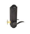 Weslock 7641 Tramore Single Cylinder Deadbolt Passage Lock with Adjustable Latch and Round Corner Strikes