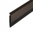 Zero International 39D Perimeter Seal Door Sweep, Dark Bronze finish, solid neoprene wiper, 36 in.