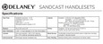 Delaney Hardware Delaney Castille Sandcast - Single Cylinder Handleset DLY-600-CA