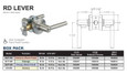 Delaney Hardware Delaney RD Lever - Grade 3 Dummy Lever DLY-515-RD Delaney Hardware Delaney RD Lever - Grade 3 Dummy Lever DLY-515-RD