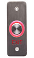 DynaLock DynaLock 6620E Series - Narrow, “PUSH TO EXIT” Faceplate, 10-24 VDC Halo-Lighted Piezo REX Push Button DYK-6620E