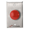 DynaLock DynaLock 6231 Series Palm Switch Buttons, Momentary SPDT Form “Z”, “EXIT” Faceplate Signage DYK-6231