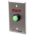 DynaLock 6172 Series - Weatherproof Pushbutton, Faceplate Silkscreened “EXIT”