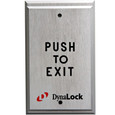 DynaLock 6720 Series Pushplates, Single Gang, Alternate Action DPDT