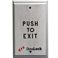 DynaLock DynaLock 6730 Series Pushplates, Single Gang, Momentary SPDT DYK-6730