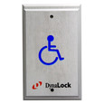 DynaLock 6715 Series Handicapped Pushplates, Single Gang, Alternate Action SPDT