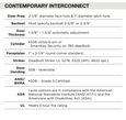 CONTEMPORARY INTERCONNECT Specifications