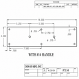 Don-Jo 7114 Pull Plate with Round Pull — 16" x 4" Commercial Door Trim