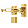 Don-Jo 1604 Brass Swing Bar Door Flip Guard with Ball Bearing Design, Includes AP-34