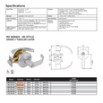 Delaney RH Series - SD Style Grade 2 Entrance Tubular Leverset, Dull Chrome (US26D)