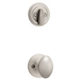 Kwikset Kwikset 966AO Aliso and Deadbolt Interior Pack - Deadbolt Keyed One Side, Satin Nickel - for Signature Series 800 and 687 Handlesets KWI-966AO-15