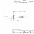 Don-Jo 1506 Rigid Base Door Stop in Cast Aluminum and Cast Brass