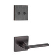 Kwikset KWI-968LSLSQT Lisbon Lever with Square Rose Interior Dummy Handleset Trim