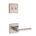Kwikset KWI-968LSLSQT Lisbon Lever with Square Rose Interior Dummy Handleset Trim