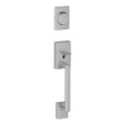 Schlage F92 Century Dummy Exterior Handleset, front view on white background