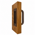 Don-Jo BD1837 Barn Door Half Round Pull, 4" Length, 5" x 1.245" Hole