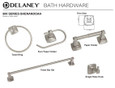 Delaney Hardware Delaney Shenandoah 800 Series - Towel Bar Post Only DLY-SHENANDOAH-TBPO Delaney Hardware Delaney Shenandoah 800 Series - Towel Bar Post Only DLY-SHENANDOAH-TBPO