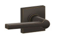 Schlage J10 SOL 716 COL Solstice Passage Lever, Aged Bronze finish, Collins rose