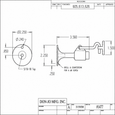 Don-Jo 1477 Floor Door Stop in Cast Brass for Commercial Applications