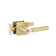 Emtek Modern Brass Key In Leverset - Hercules Lever with Rosette Options - Single Cylinder