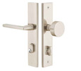 Emtek Emtek 8442 STRETTO Narrow Trim Lockset, 2" x 10" Modern Rectangular Keyed, Brass Tubular, Single Cylinder EMTEK-8442