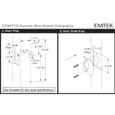 Emtek Emtek 8243 STRETTO Narrow Trim Lockset, 1-1/2" x 11" Modern Rectangular Non-Keyed, Brass Tubular, Privacy EMTEK-8243