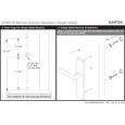 Emtek Emtek 8043 STRETTO Narrow Trim Lockset, 1-1/2" x 11" Modern Rectangular Non-Keyed, Brass Tubular, Dummy Single Sided EMTEK-8043