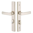 Emtek 8444 STRETTO Narrow Trim Lockset, 1-1/2" x 11" Modern Rectangular Keyed, Brass Tubular, Single Cylinder