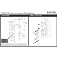Emtek Emtek 7442 STRETTO Narrow Trim Lockset, 2" x 10-1/2" Concord Keyed, Brass Tubular, Single Cylinder EMTEK-7442