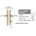 Emtek Emtek 4046 STRETTO Narrow Trim Lockset, 1-1/2" x 11" Arched Non-Keyed, Brass Tubular, Dummy Pair EMTEK-4046