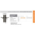 Emtek Emtek 6141 STRETTO Narrow Trim Lockset, 2" x 10-1/2" Tuscany Non-Keyed, Brass Tubular, Passage EMTEK-6141