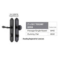 Emtek Emtek 6042 STRETTO Narrow Trim Lockset, 2" x 10-1/2" Tuscany Keyed, Brass Tubular, Dummy (Pair) EMTEK-6042 Emtek Emtek 6042 STRETTO Narrow Trim Lockset, 2" x 10-1/2" Tuscany Keyed, Brass Tubular, Dummy (Pair) EMTEK-6042